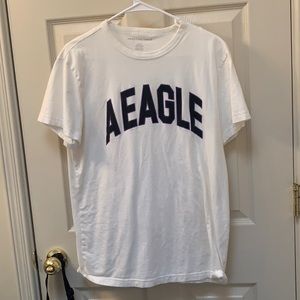 American Eagle T-Shirt. Medium. White purple black